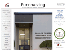 Tablet Screenshot of cfbpurchasing.com